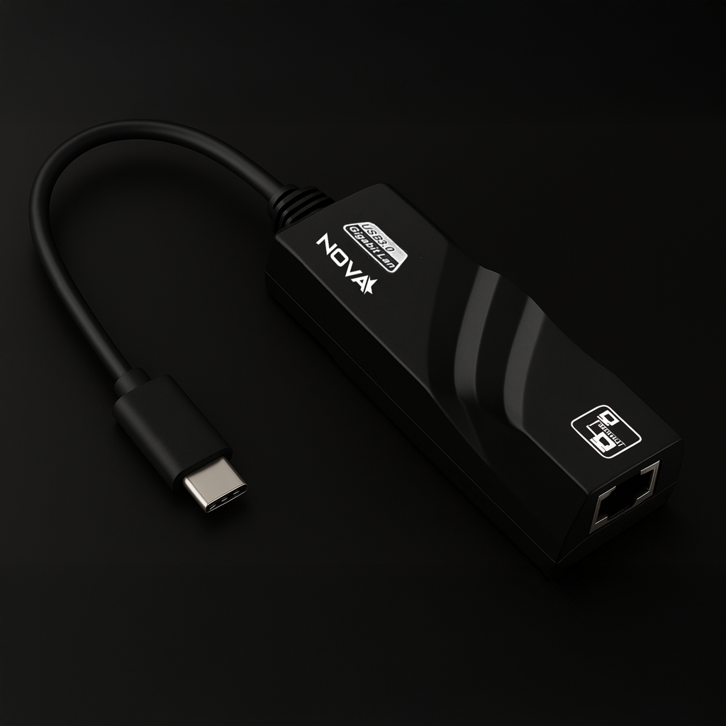 ADAPTADOR NOVA FAA302UR001C USB-C A RJ45 GIGABIT 0.15M NEGRO