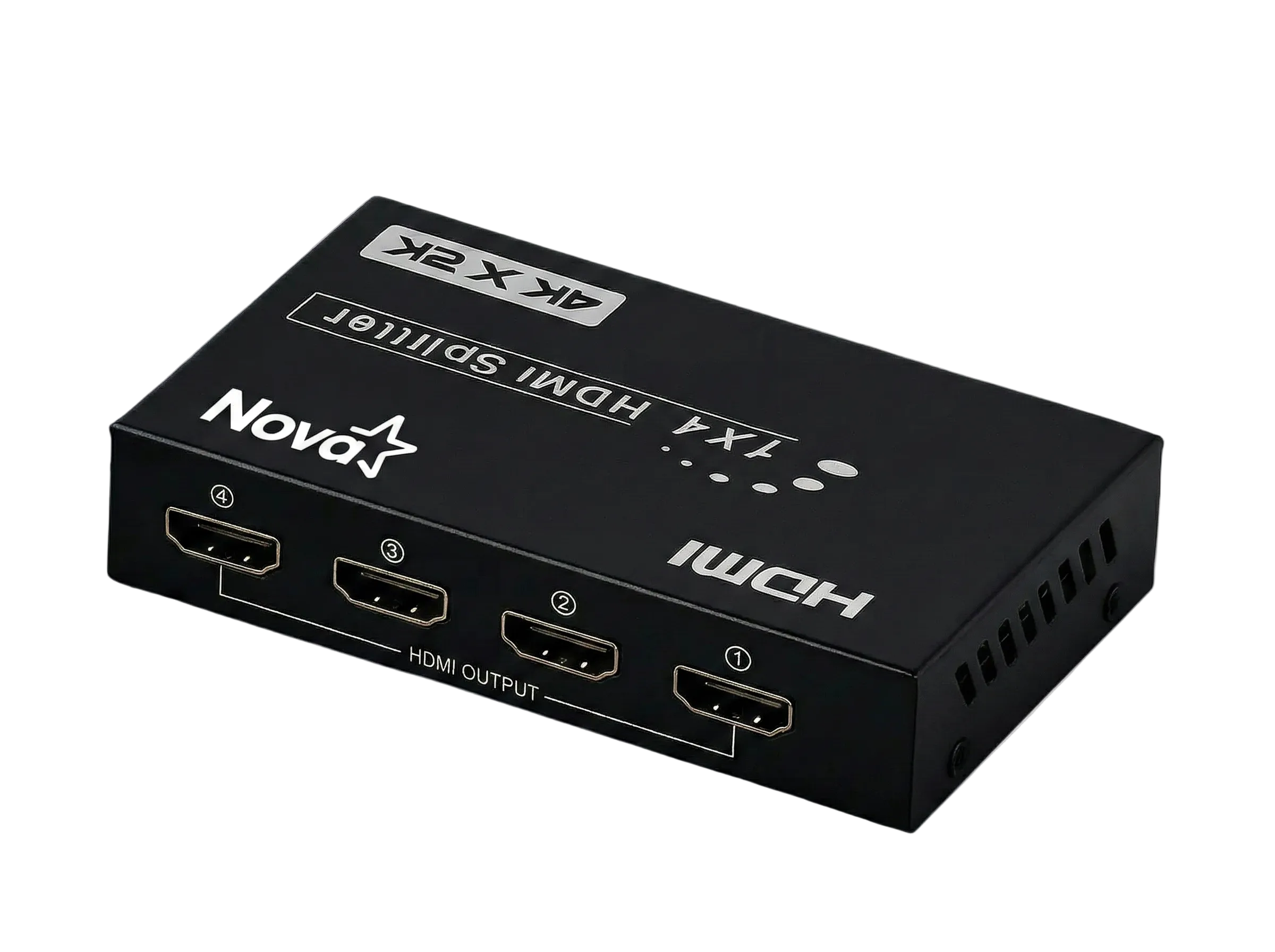 SPLITTER NOVA FAA38214001C DE 4 PUERTOS HDMI 4K@30HZ NEGRO