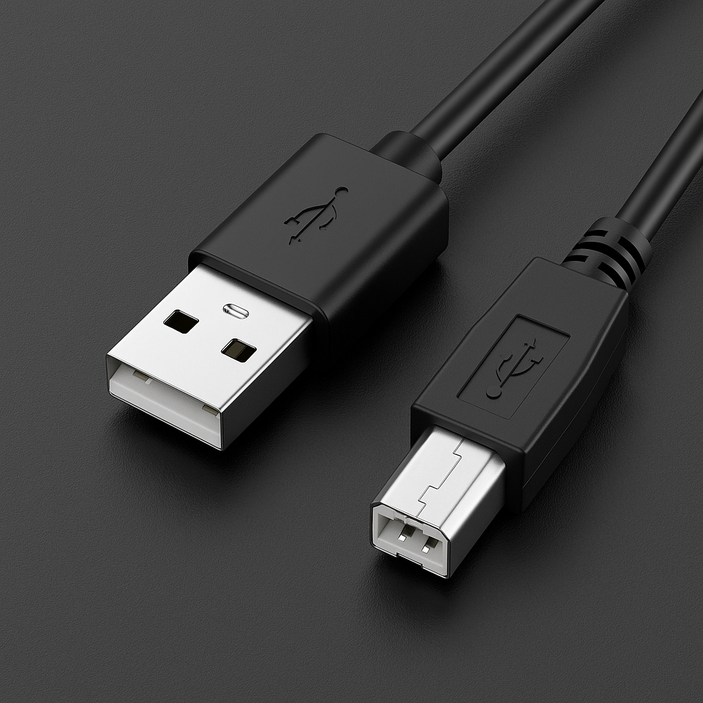 CABLE DE ALIMENTACIÓN PARA IMPRESORAS USB-A 2.0 A USB-B NOVA FAD30118001C 1.8M NEGRO
