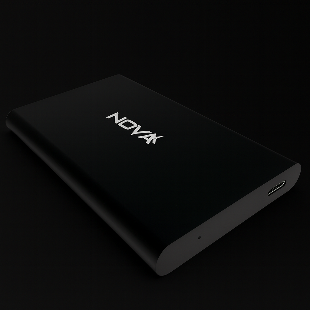 ENCAPSULADOR NOVA AEB25021001C SATA USB-C 2.5" 5GBPS CON CABLE USB-A A MICRO B NEGRO