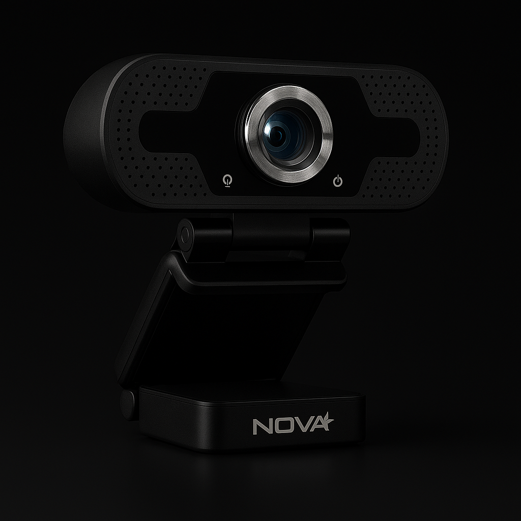 CAMARA WEB NOVA AWM12002001C HD 1080P LENTE 5P USB-A 2.0 NEGRO