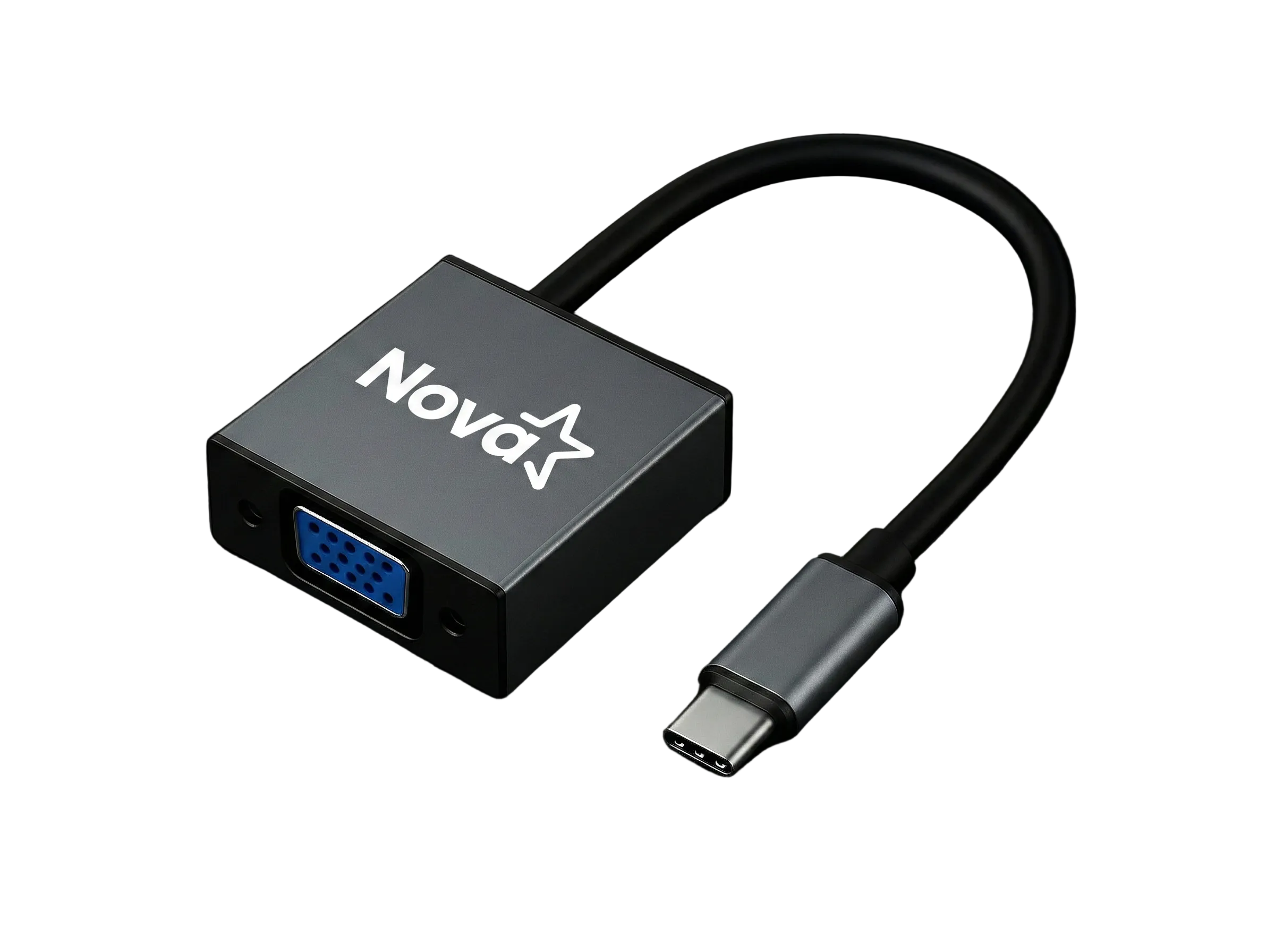ADAPTADOR NOVA FAA301CV001C USB-C A VGA 0.15M PLATEADO