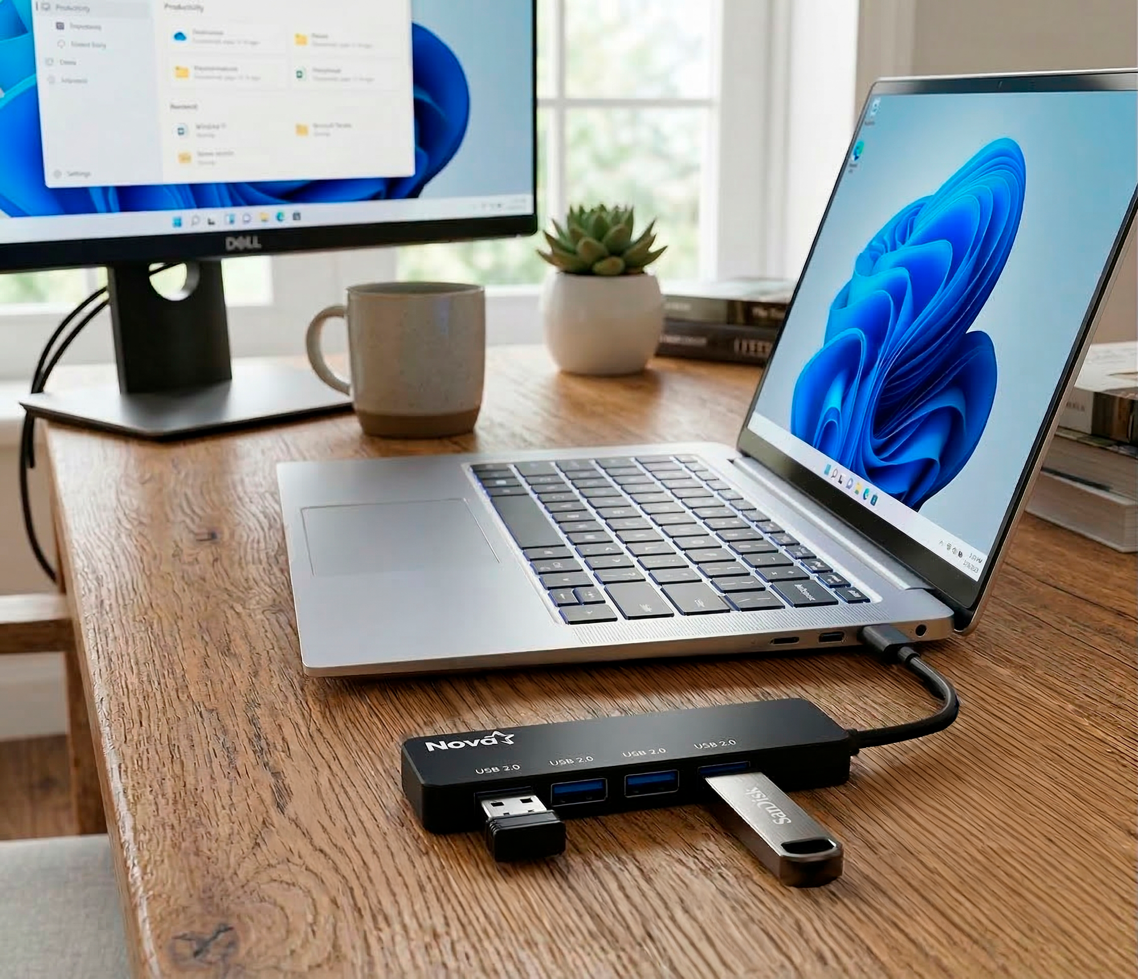 HUB 4 EN 1 USB-C 4 PUERTOS UBS-A 2.0