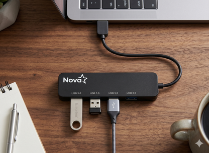 HUB 4 EN 1 USB-A 3.0 4 PUERTOS
