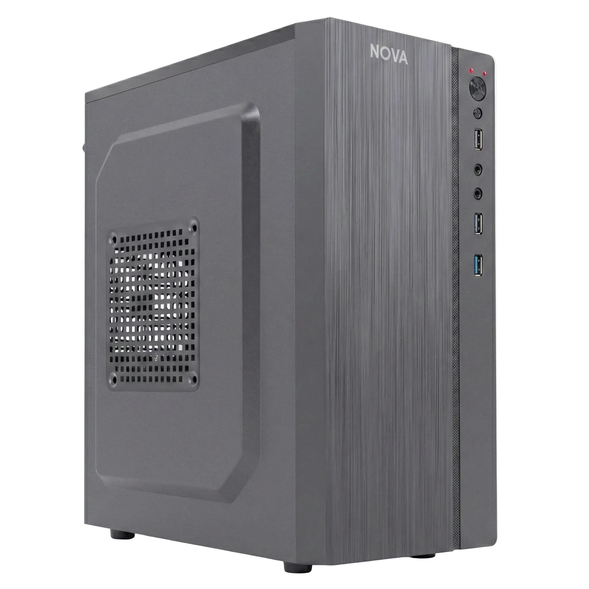 CASE MINI TOWER SIN VENTILACIÓN INCLUIDA CON PANEL LATERAL Y CON FUENTE DE PODER