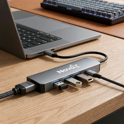 HUB NOVA 5 EN 1 USB-C HDMI 4K PD