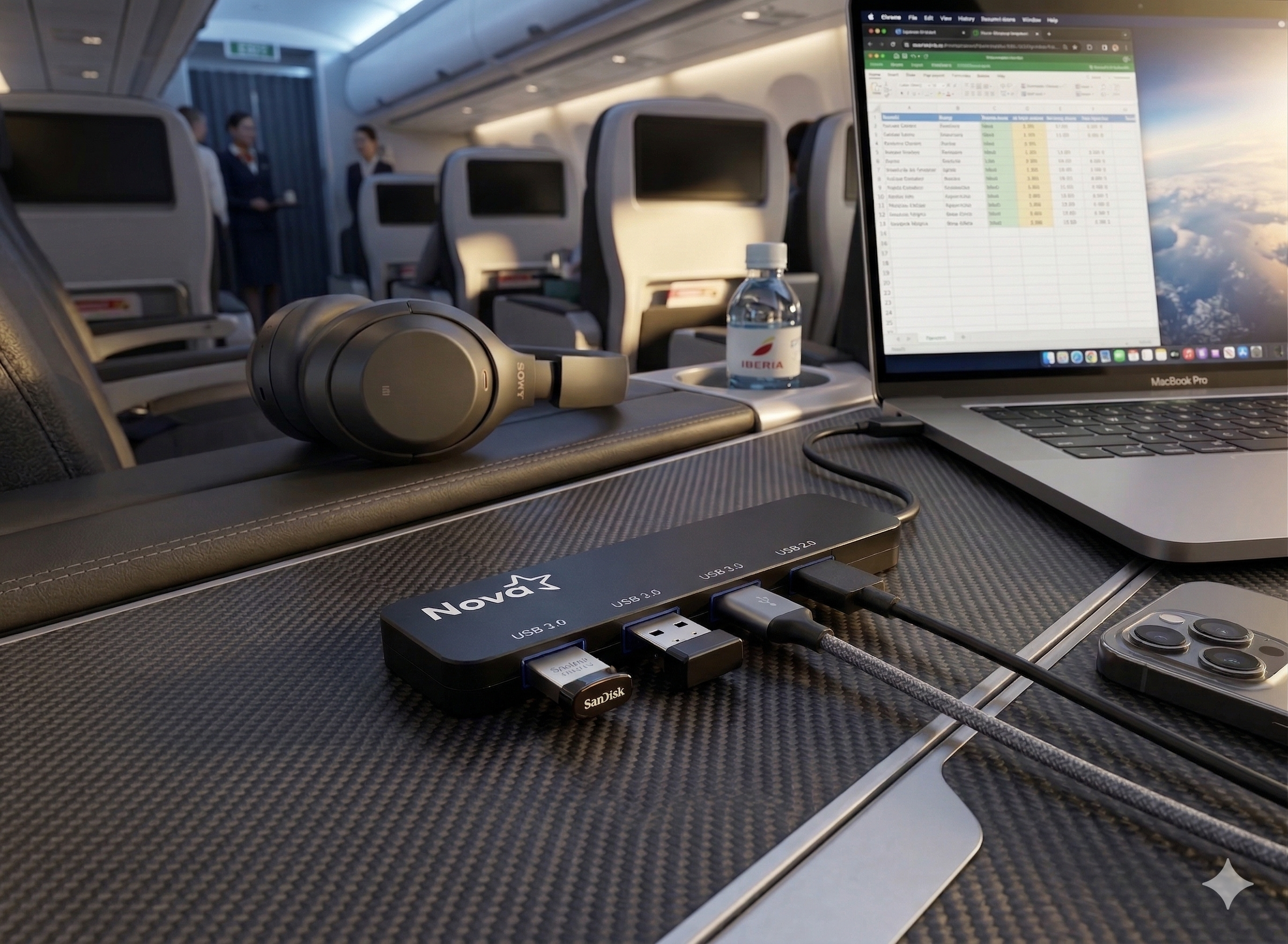 HUB 4 EN 1 USB-A 3.0 4 PUERTOS