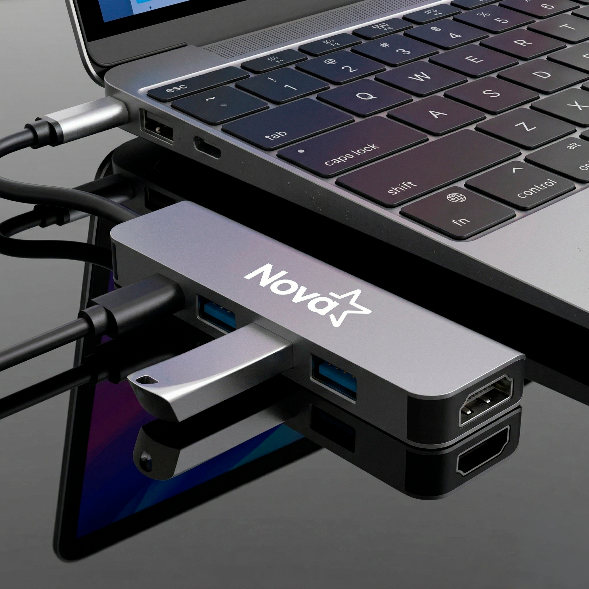 HUB NOVA 5 EN 1 USB-C HDMI 4K PD
