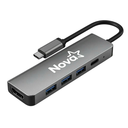 HUB NOVA 5 EN 1 USB-C HDMI 4K PD