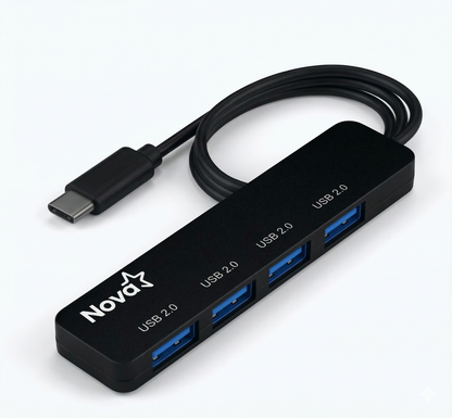 HUB 4 EN 1 USB-C 4 PUERTOS UBS-A 2.0