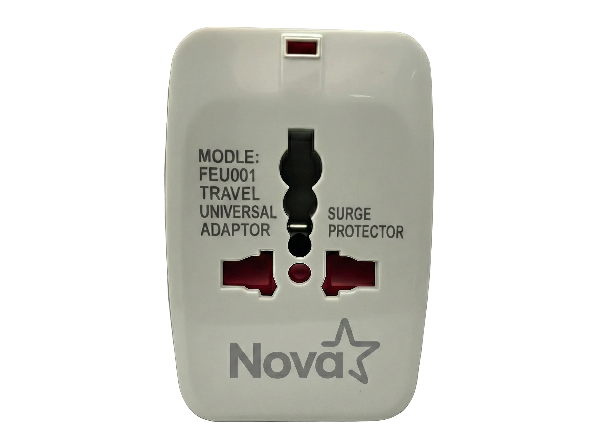 ADAPTADOR UNIVERSAL NOVA FEU001001C PARA VIAJES BLANCO