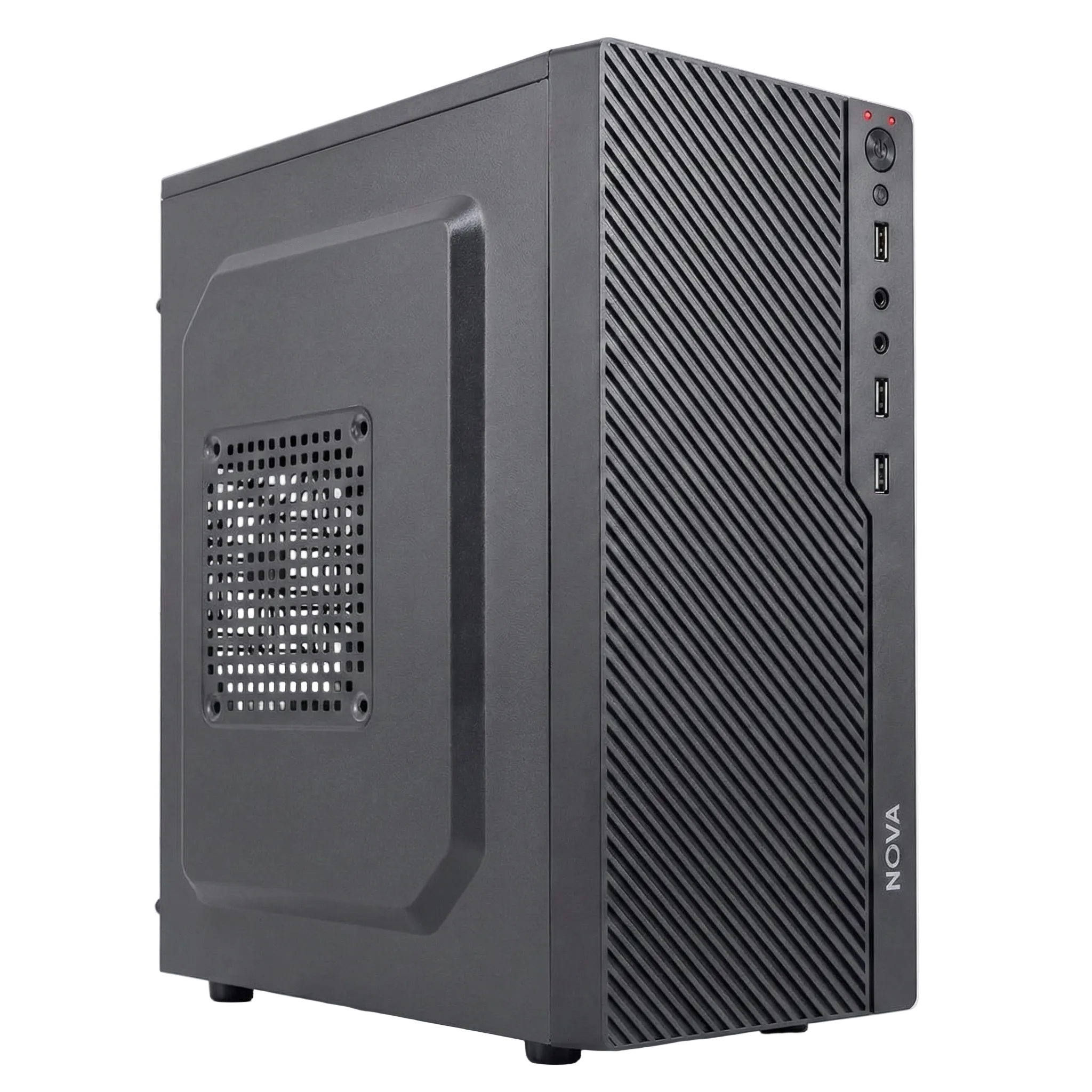 CASE MINI TOWER SIN VENTILACIÓN INCLUIDA CON PANEL LATERAL Y CON FUENTE DE PODER