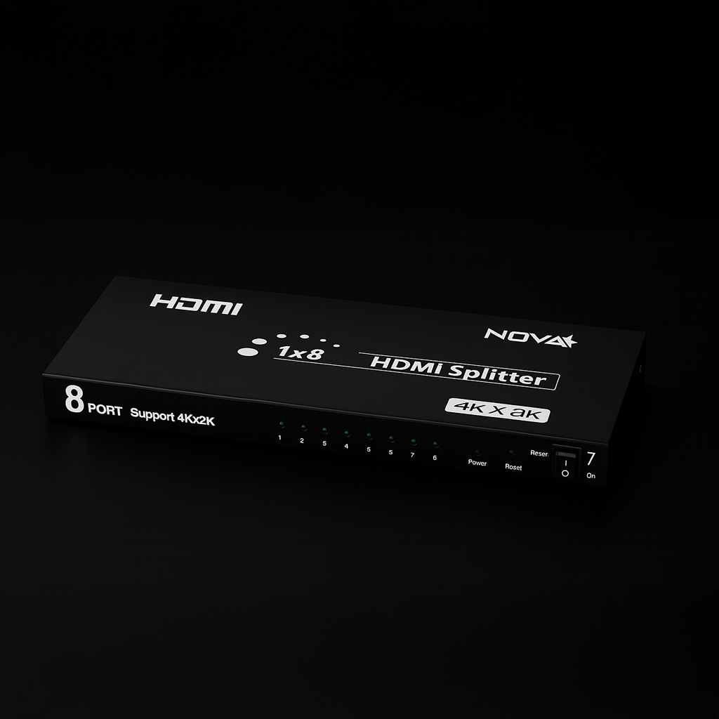 SPLITTER NOVA FAA38318001C DE 8 PUERTOS HDMI 4K@30HZ NEGRO